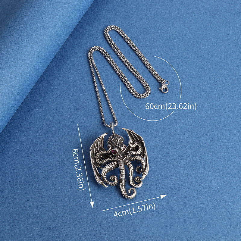 Men's Octopus Monster Punk Necklace