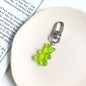 Candy Color Bear Keychain Female Cute Resin
