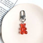 Candy Color Bear Keychain Female Cute Resin