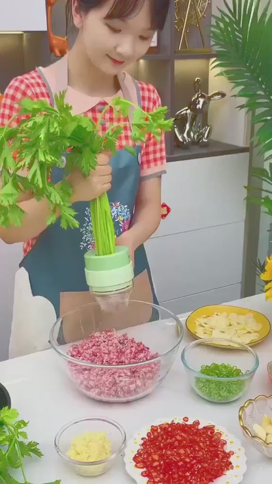 4 in 1 Portable Electric Vegetable Cutter Set